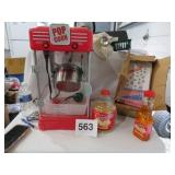 18"  POPCORN POPPER W/ACCESSORIES, WORKS