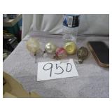 VTG CHRISTMAS GLASS ORNAMENTS