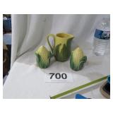 SHAWNEE CREAMER & SALT/PEPPER SHAKERS