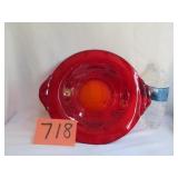 PADEN CITY LARGE RUBY RED PLATTER