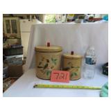 MAID OF HONOR BIRD/BERRIES CANISTERS