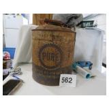 PURE OIL METAL CAN