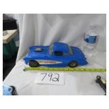 TOOTIE TOY PLASTIC CORVETTE 1:12 SCALE