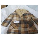 VTG PLAID VAGABOND BY RCH SHER COAT