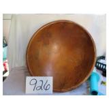 WOOD CHRISTMAS DOUGH BOWL