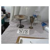 SILVER PEDESTAL BOWL & CUP