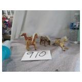 4 CHINESE SILKY SATIN EMBROIDERED