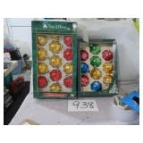 VTG RAUCH GLASS ORNAMENTS