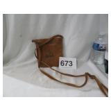 LEATHER CARDINALS PURSE