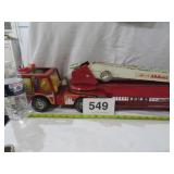 NYLINT METAL FIRE TRUCK, ALL ORG