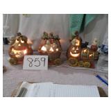 CERAMIC HALLOWEEN GHOST TRAIN, WORKS