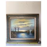 28.5 x 32.5 framed Martens painting