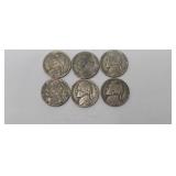 3-1945P Jefferson war time Nickels1-1945S