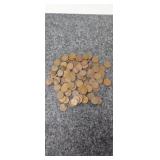 100 Unsorted Wheat Pennies