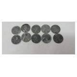 10- 1943 War time steel Wheat Pennies