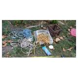 Dock line, crate , ropes