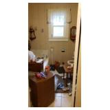 Contents in bathroom , customer boxes items