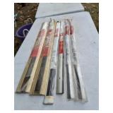 Aluminum thresholds,  door sweeps