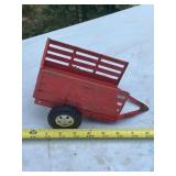 Vintage Tonka Red stake trailer made of pressed