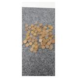 100 Unsorted Wheat Pennies
