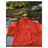 New size Large blaze orange parka