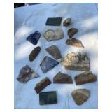 Quartz, fossil and other crystals