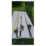 Fishing poles zebco, synergy steel,