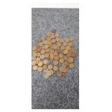 100 Unsorted Wheat Pennies