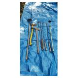 Garden tools , axes