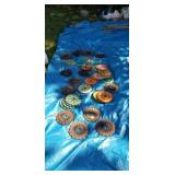 Planter plates metal and plastic