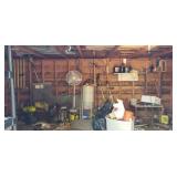 Contents in shed , buyer packs up