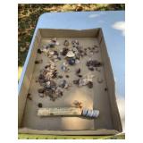 Heatless wheels, sea shell and crystals