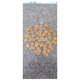 66 Wheat Pennies Unsorted