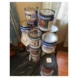 Deck stain, paint and primer, all full or half