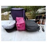 Hats, lunch Coolers, and thermos