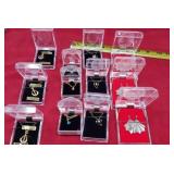 16 inch gold tone necklaces , Swarovski crystals,