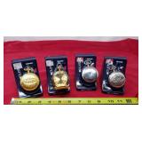 2 grandpa gold tone puritan pocket watches w