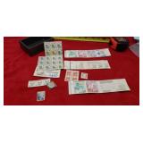 Unused stamps, stamp collecting