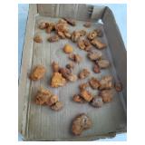 Copper colored agates