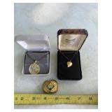 Danecraft 24 karat gold over sterling heart