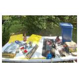 New cane bolt, minnow swine, trash can and