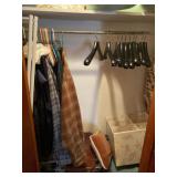 Contents of Eve in closet including clothes,