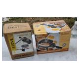 Coleman propane single burner, and electric