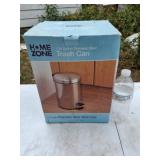 Stainless steel trash can, nib