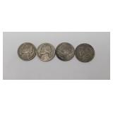 3-1943P Jefferson war time Nickels1-1943