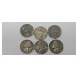 1-1942 Jefferson war nickel5-1945-P Jefferson