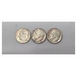 1-1951 Roosevelt Dime2- 1961D Roosevelt Dimes