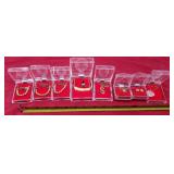 Gold tone necklace 16 inch and earrings