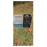 4 plastic crates