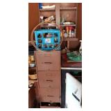 Filing cabinet, drawer and contents , cars